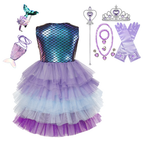 Vestido Fantasia Ariel