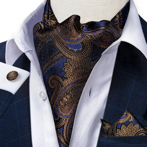 Gravata Ascot Masculina Conjunto Estampado Gianluca