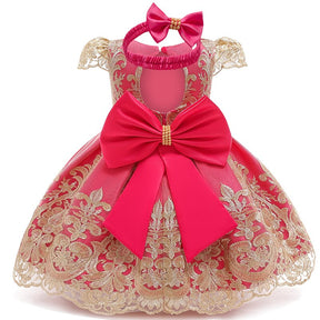 Vestido de Festa Bebe Infantil Luxo/Aniversário