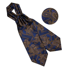 Gravata Ascot Masculina Conjunto Estampado Gianluca