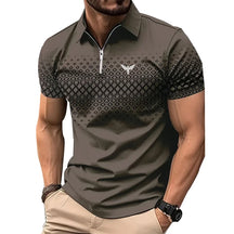 Camisa Masculina Casual Polo Estampada Manga Curta