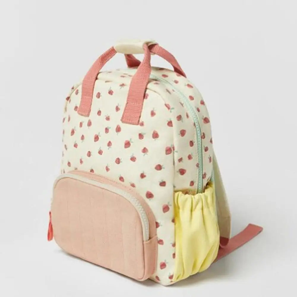 Mochila Infantil Com Bordado Material Resistente