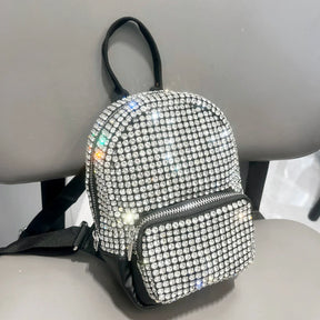 Mochila Versátil Feminina Para Passeio Moda Brilho