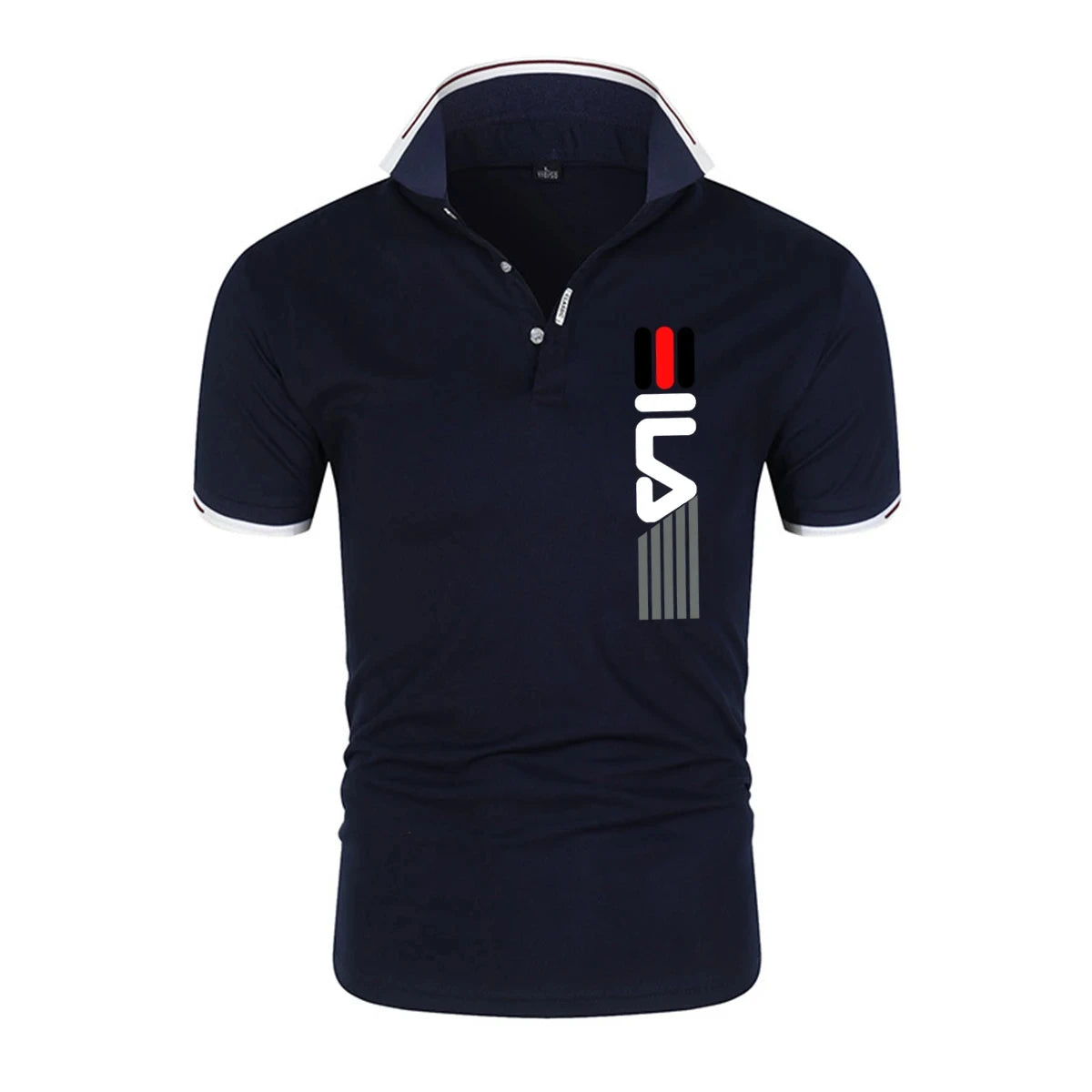 Camisa Masculina Polo Manga Curta Justa