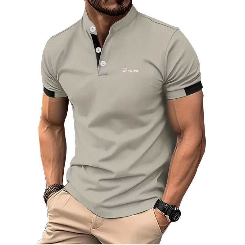 Camisa Masculina Casual Polo Golfe Ideal Para O Dia á Dia Tecido confortável Manga Curta