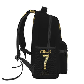 Mochila Unissex CR7 para Estudantes com Grande Capacidade