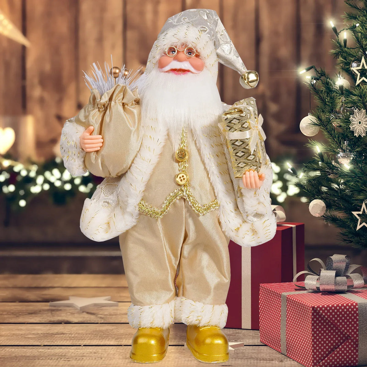 Papai Noel Enfeite De Natal Figura Em Pé Decorações