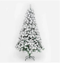 Árvore De Natal Artificial Branca Veludo Decoração Natalina  Flocos De Neve