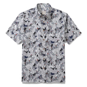 Camisa Masculina Manga Curta Casual Verão Estampa Animal