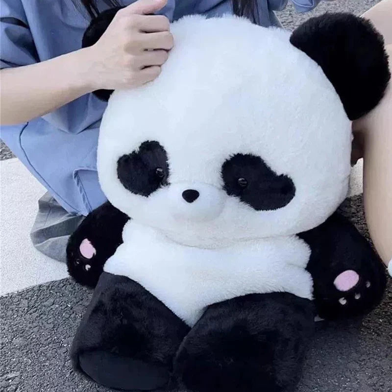 Mochila Infantil Design Urso Panda De Pelúcia