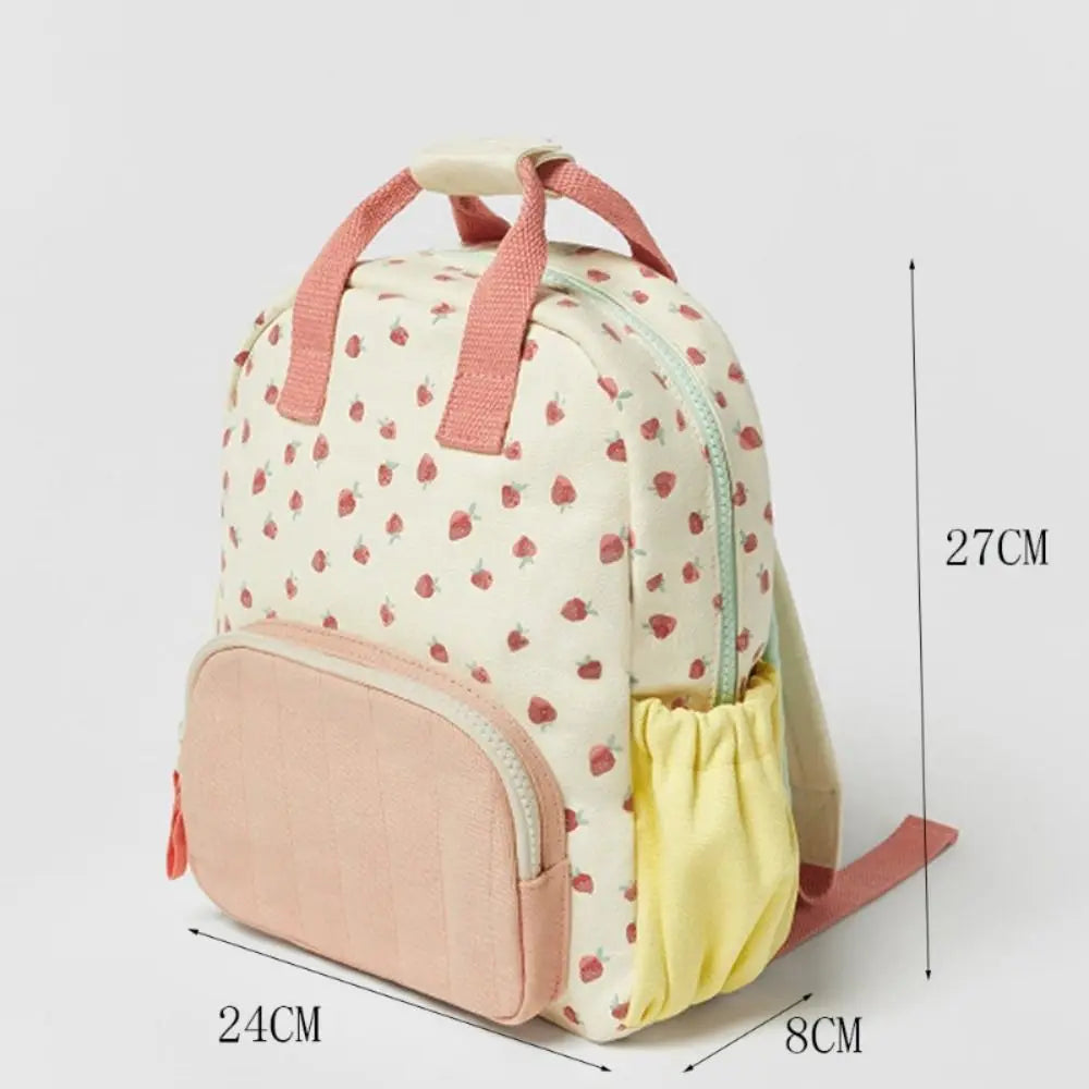 Mochila Infantil Com Bordado Material Resistente