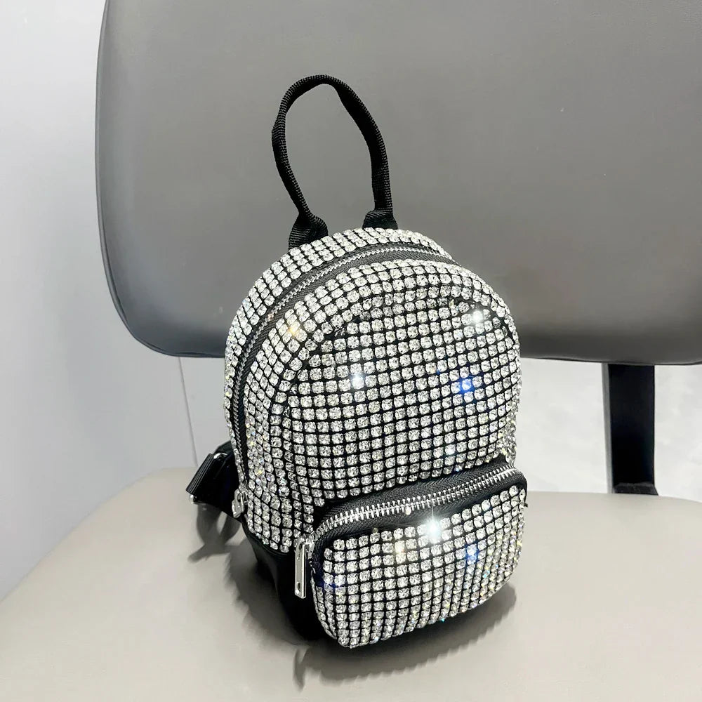 Mochila Versátil Feminina Para Passeio Moda Brilho