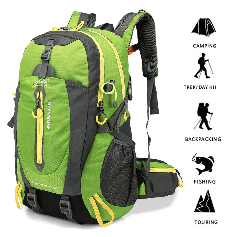 Mochila Resistente Para Viagem/Camping 40L