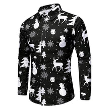 Camisa Social Masculina De Natal Manga Comprida