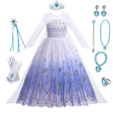 Vestido Elsa Frozen Especial Contos