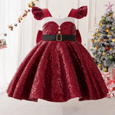 Vestido Mamães Noel Infantil