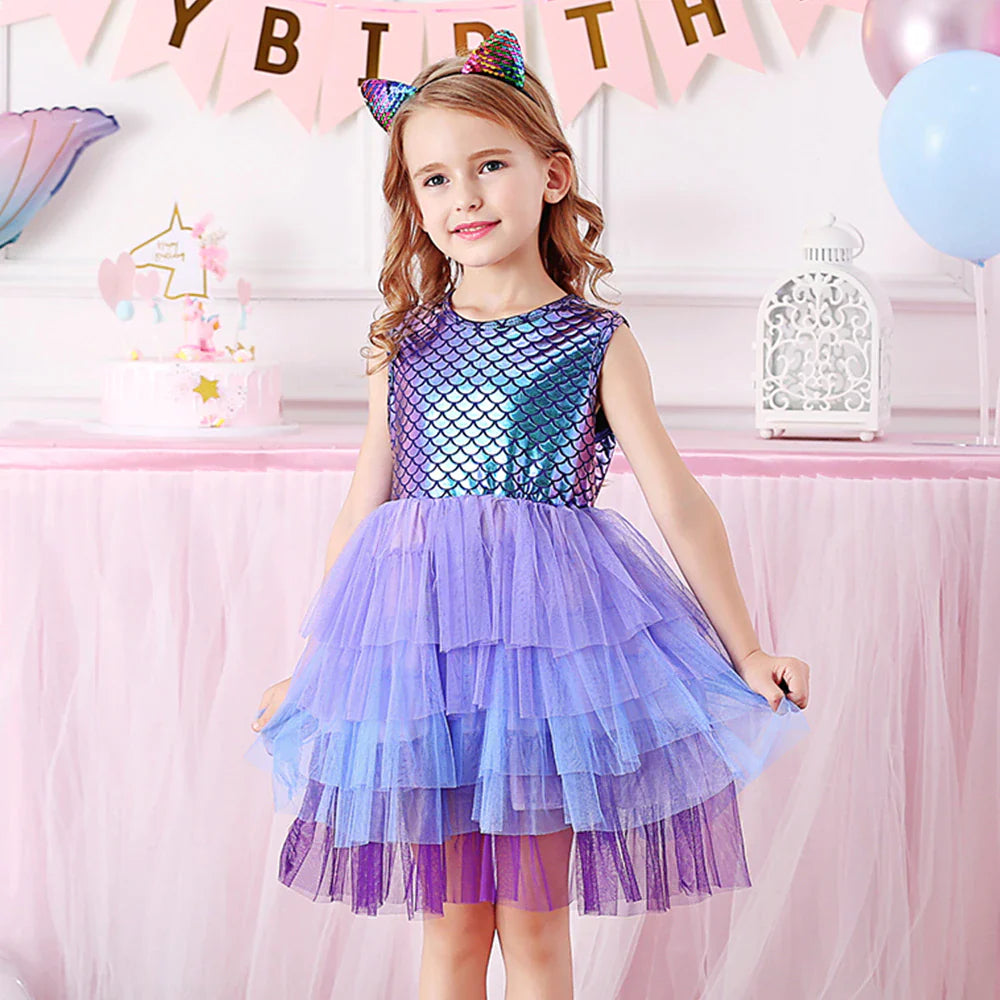 Vestido Fantasia Ariel