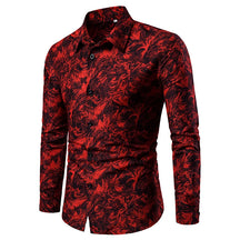 Camisa Masculina Social floral Estampada  De Alta Qualidade