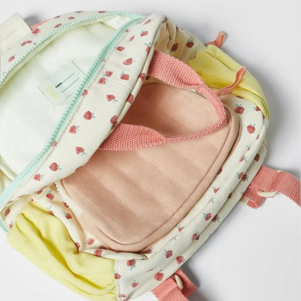 Mochila Infantil Com Bordado Material Resistente