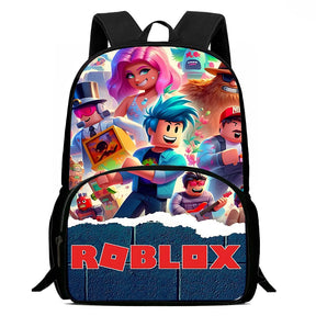 Mochila Unissex Infantil Design Roblox com Grande Capacidade e Durável