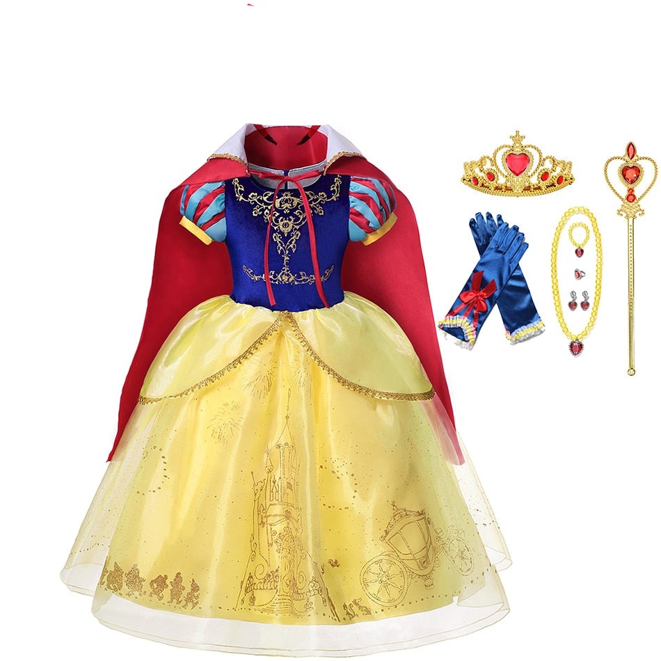 Vestido Branca de Neve - Contos de Fadas