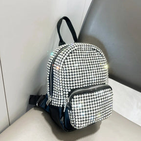 Mochila Versátil Feminina Para Passeio Moda Brilho