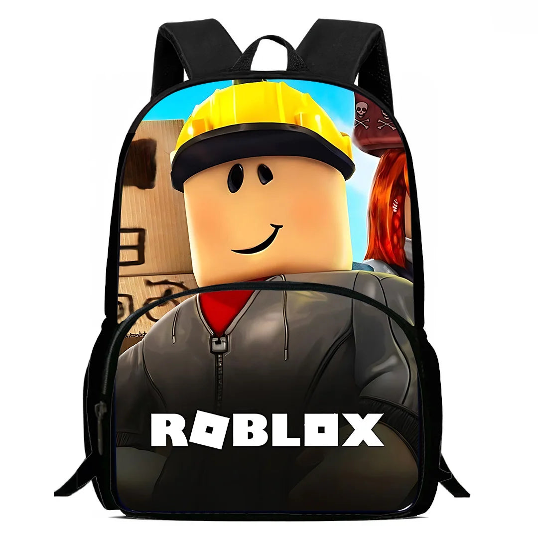 Mochila Unissex Infantil Design Roblox com Grande Capacidade e Durável