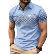 Camisa Masculina Casual Polo Estampada Manga Curta