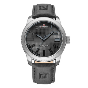 Relógio Masculino com Pulseira de Couro Chrono Pulse