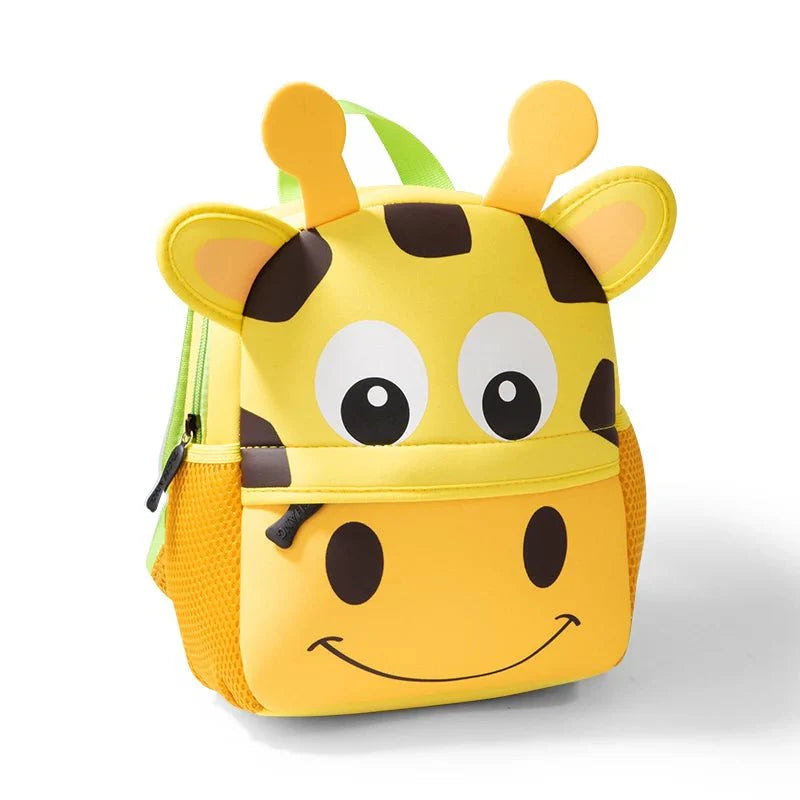 Mochila Infantil Animais 3D à Prova d'Água