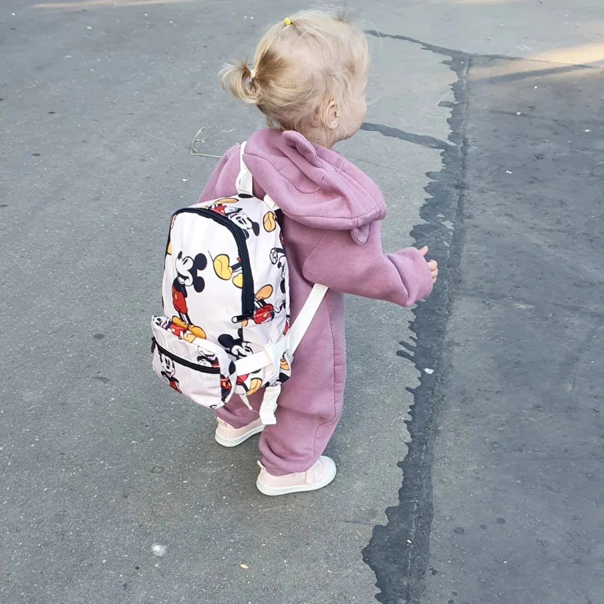 Mochila Infantil Mickey com Pochete Removível