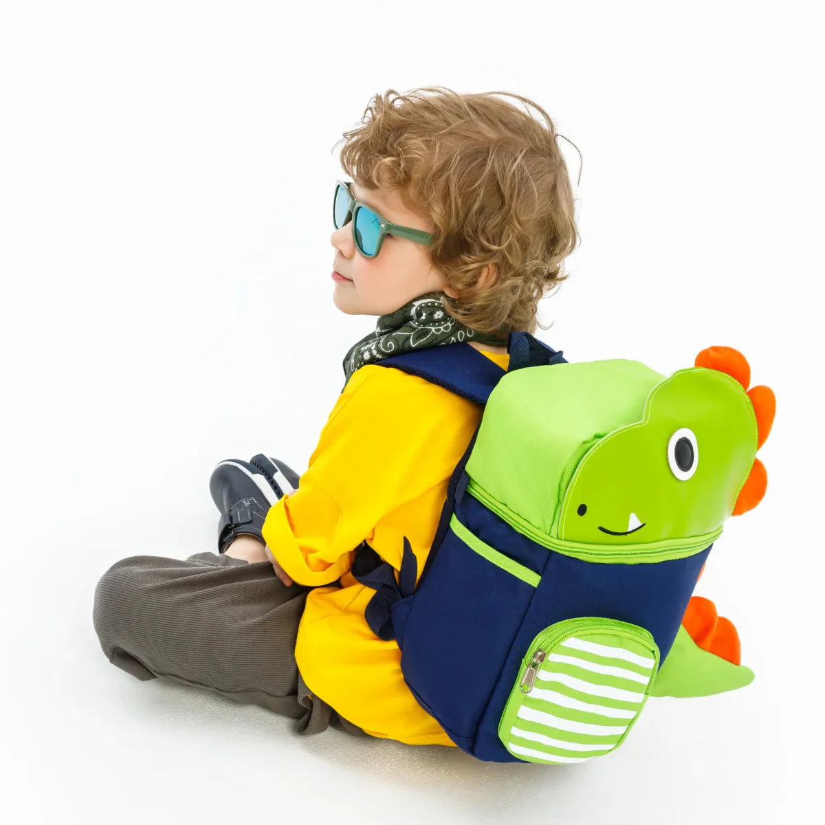 Mochila Infantil para Meninos Dino Amigável