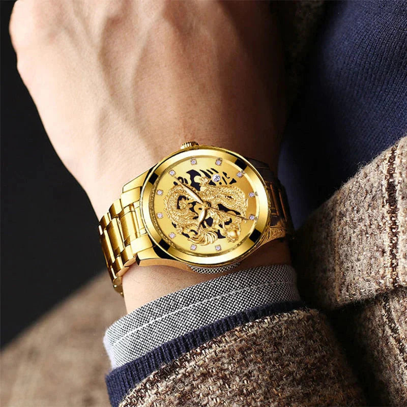 Relógio Golden Dragon Chrono