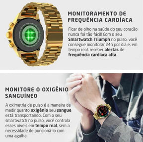 Relógio Inteligente Masculino + Pulseira de Brinde - Numberg V9 Edition