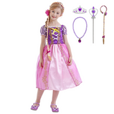 Vestido Fantasia Princesa Rapunzel (Deluxe) + Acessórios + Frete Grátis